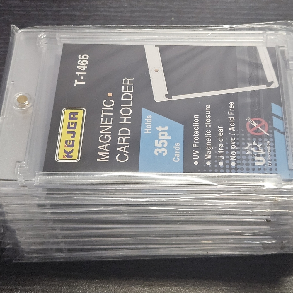 10-Pack 35pt Magnetic One Touch Trading Card Holder For TCG and Sports Cards